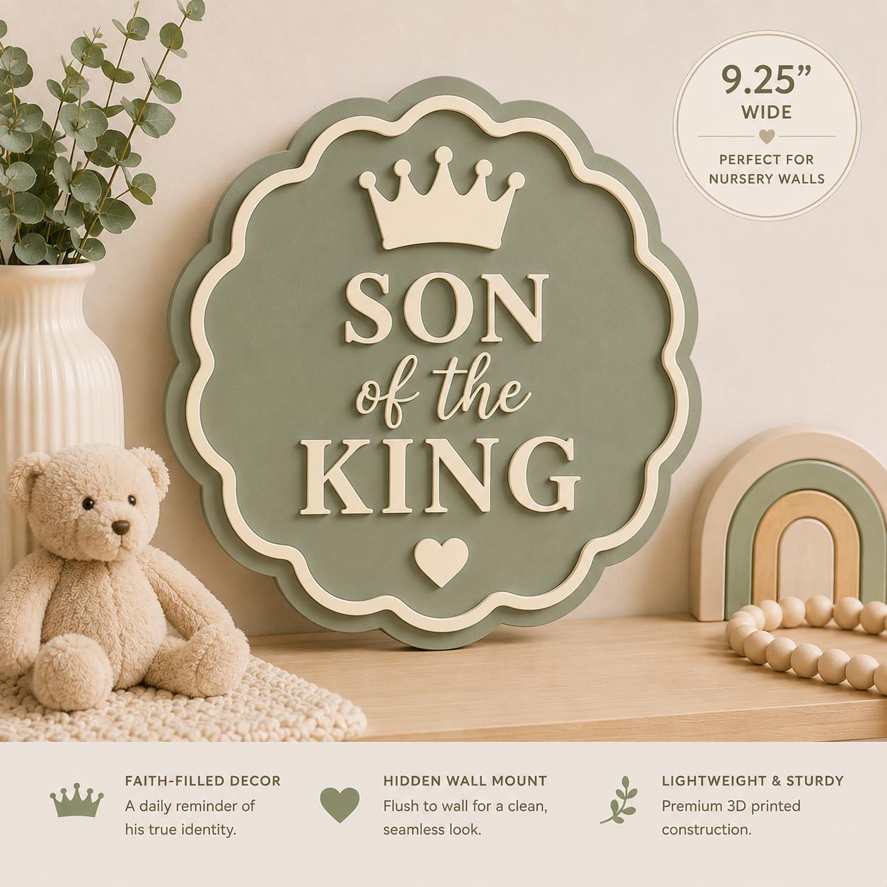 Son of the King Nursery Sign