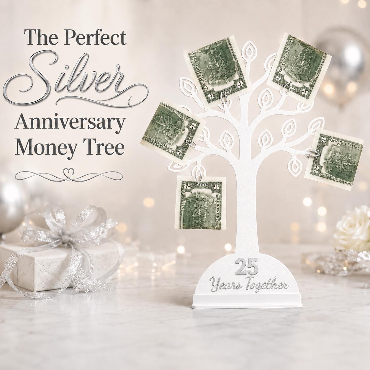 25th Anniversary Money Tree Gift Holder