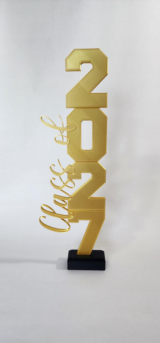 Class of 2026/2027 Graduation Metallic Centerpiece