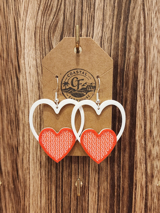 Heart on Heart Earrings