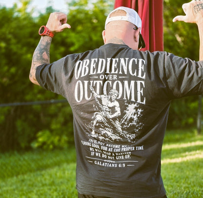 Obedience Over Outcome Christian T-Shirt