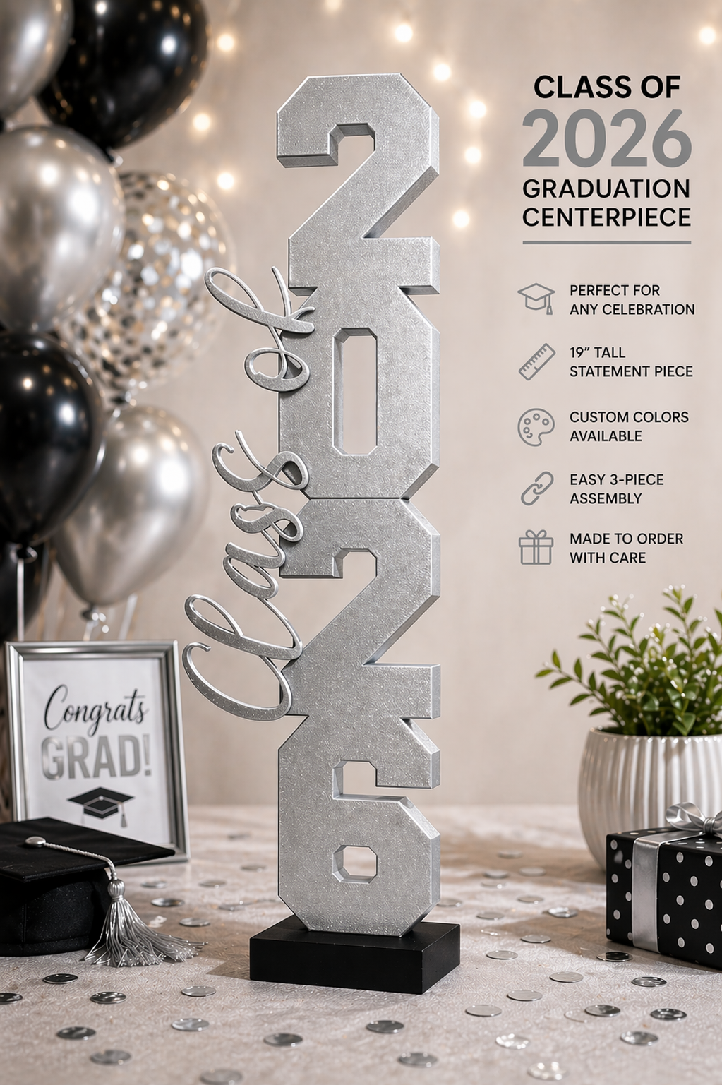 Class of 2026 Graduation Centerpiece