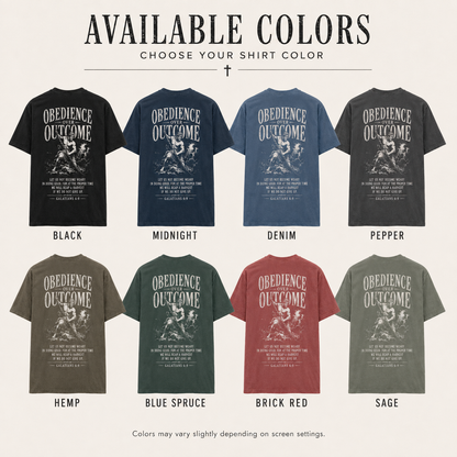 Obedience Over Outcome Christian T-Shirt
