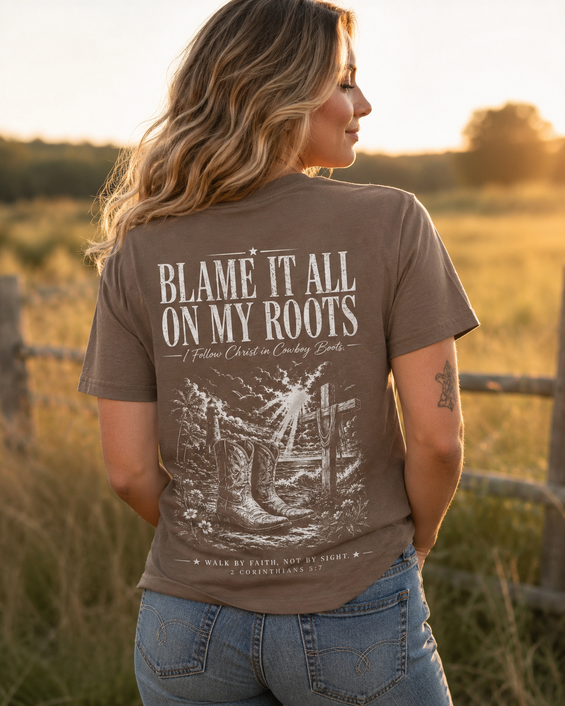 Blame It All On My Roots Christian T-Shirt
