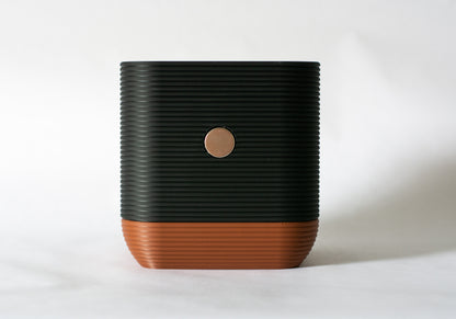 Cornerstone 4" Deep Planter with Integrated Drip Tray