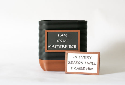 Cornerstone 4" Deep Planter with Integrated Drip Tray