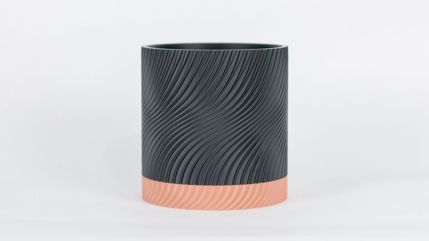 Harbor 4" Deep Planter with Integrated Drip Tray