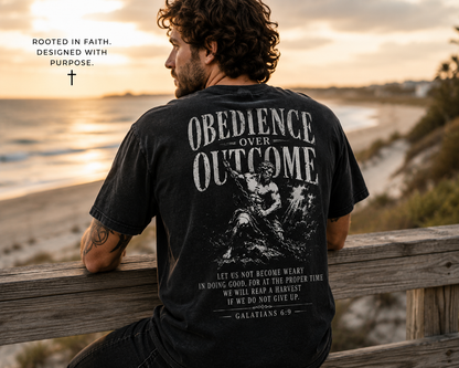 Obedience Over Outcome Christian T-Shirt