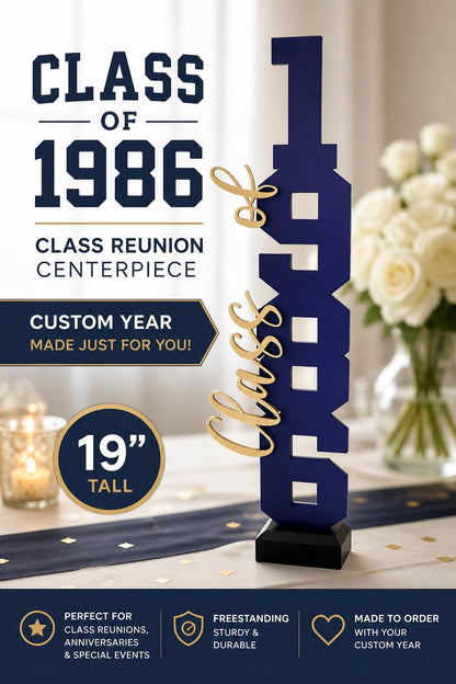 Custom Class Reunion Centerpiece Set