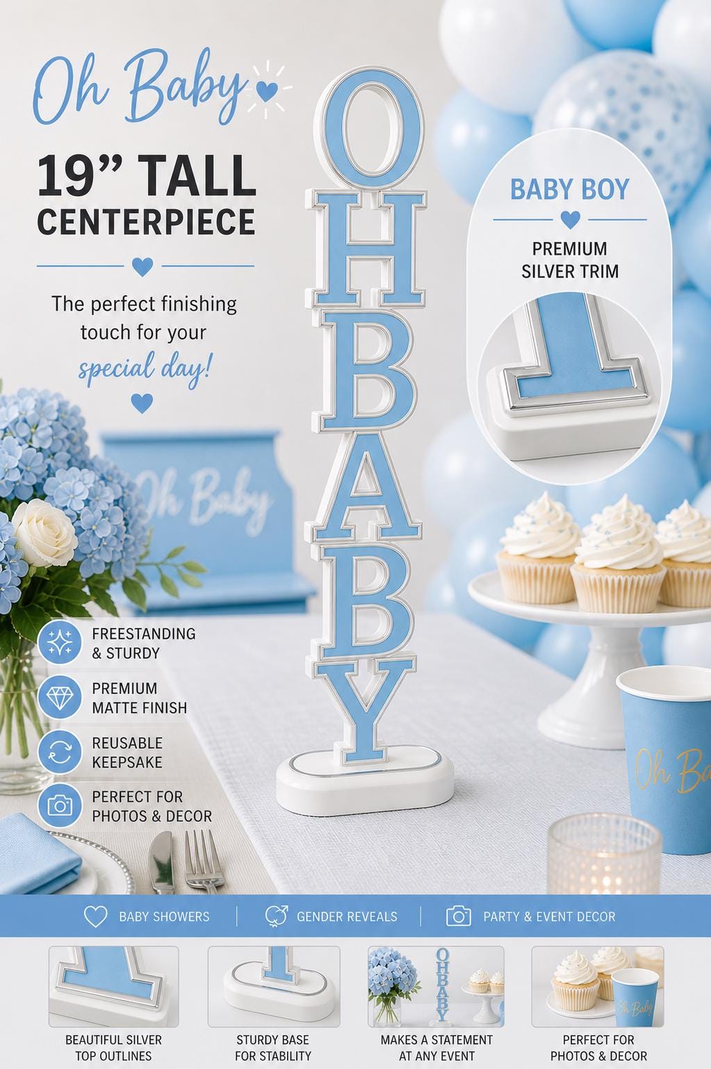 Oh Baby Shower Theme Decoration