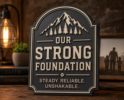 Our Strong Foundation Wall Plaque
