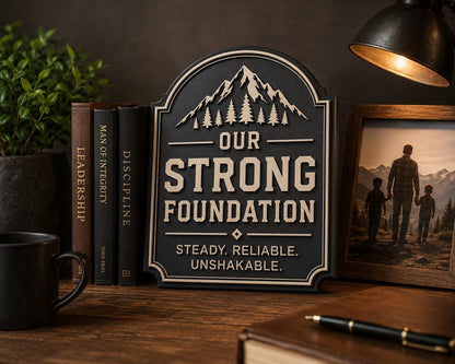 Our Strong Foundation Wall Plaque