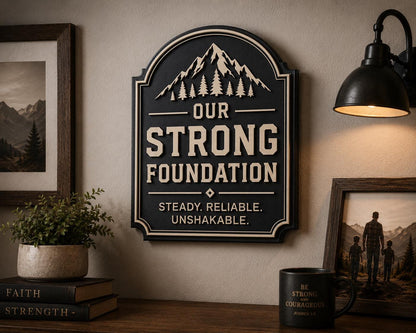 Our Strong Foundation Wall Plaque