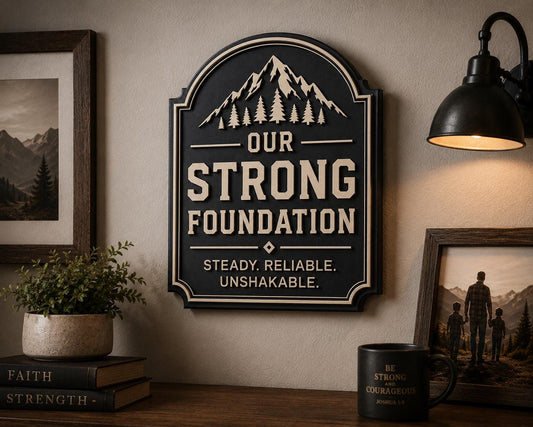 Our Strong Foundation Wall Plaque