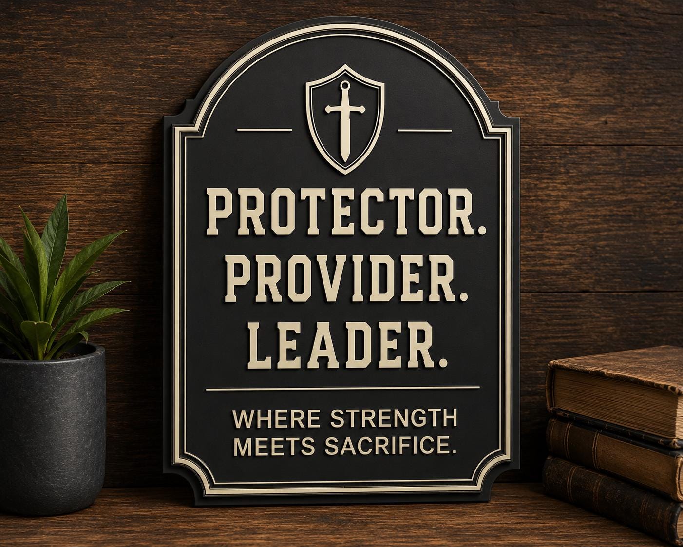 Protector, Provider, Leader Wall Plaque