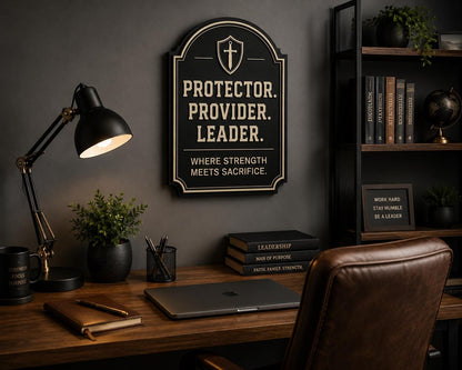 Protector, Provider, Leader Wall Plaque