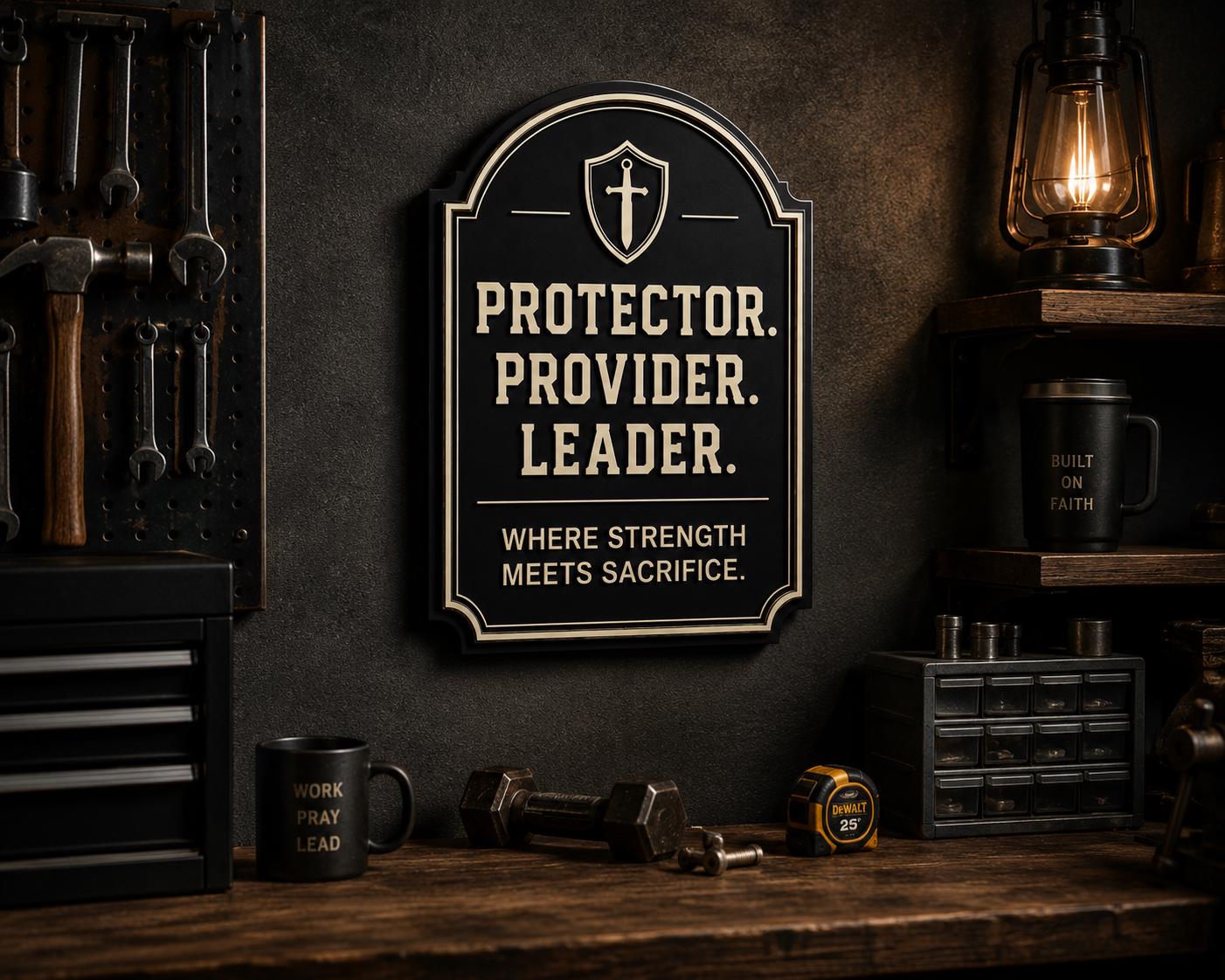 Protector, Provider, Leader Wall Plaque