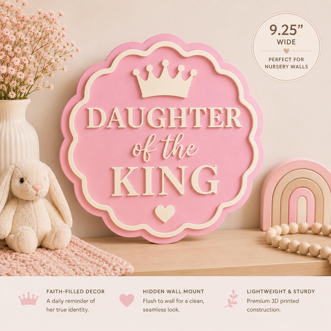 Daughter of the King Nursery Sign