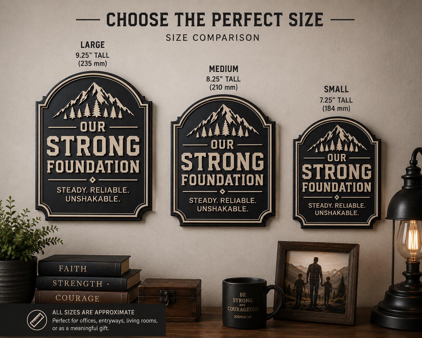Our Strong Foundation Wall Plaque