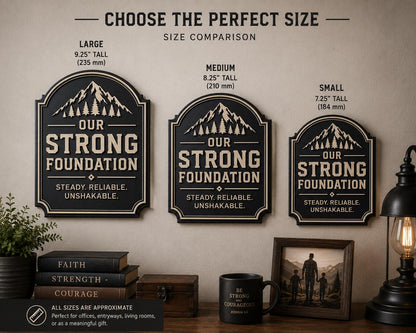 Our Strong Foundation Wall Plaque