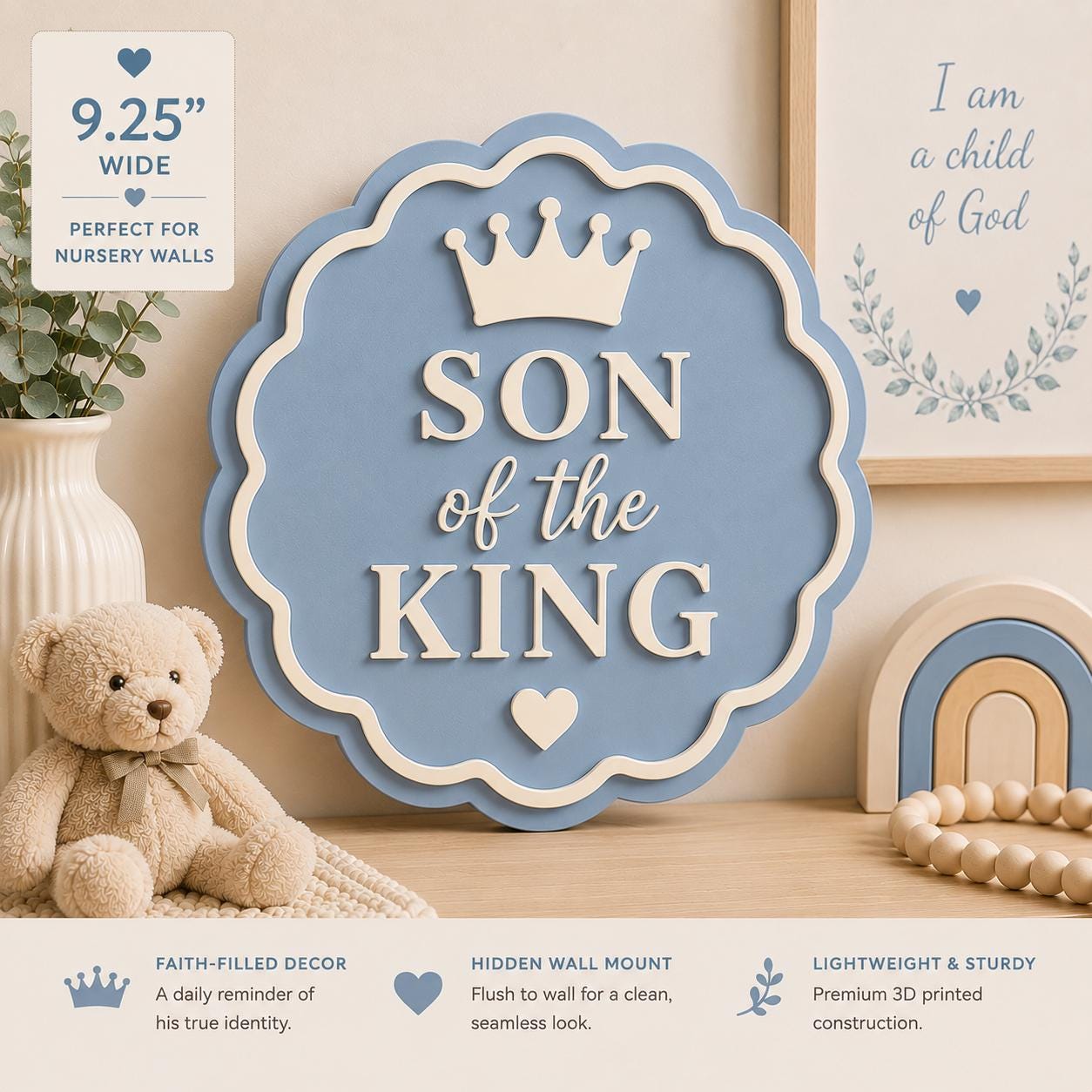 Son of the King Nursery Sign