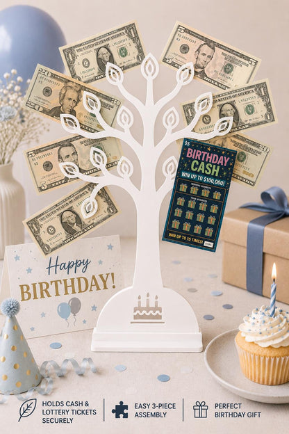 60th Birthday Money Tree Gift Holder