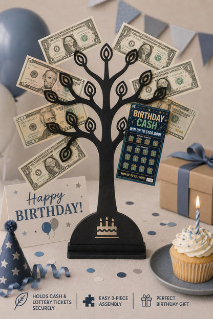 60th Birthday Money Tree Gift Holder