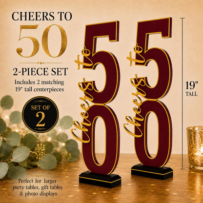 50th Birthday Premium Centerpiece Set