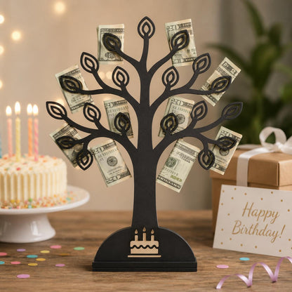 60th Birthday Money Tree Gift Holder