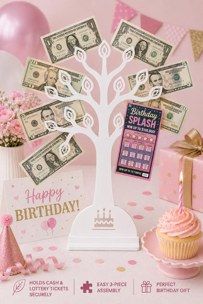 60th Birthday Money Tree Gift Holder