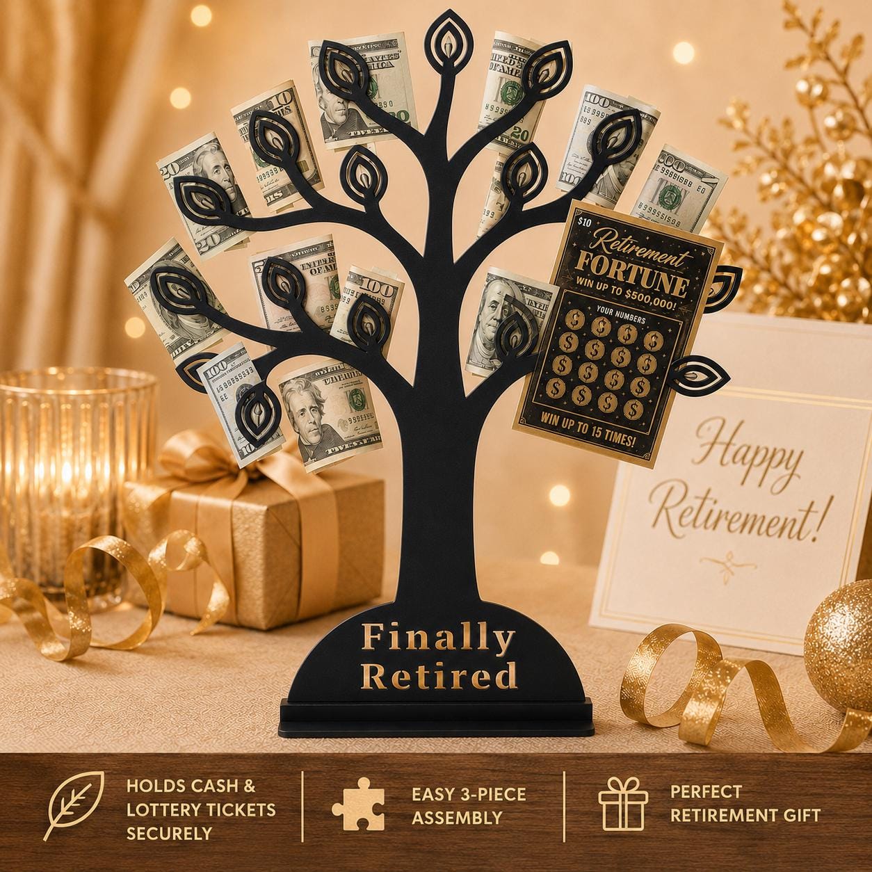 Retirement Money Tree Gift Holder