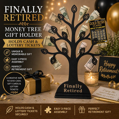 Retirement Money Tree Gift Holder