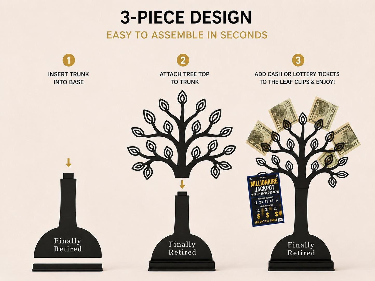 Retirement Money Tree Gift Holder