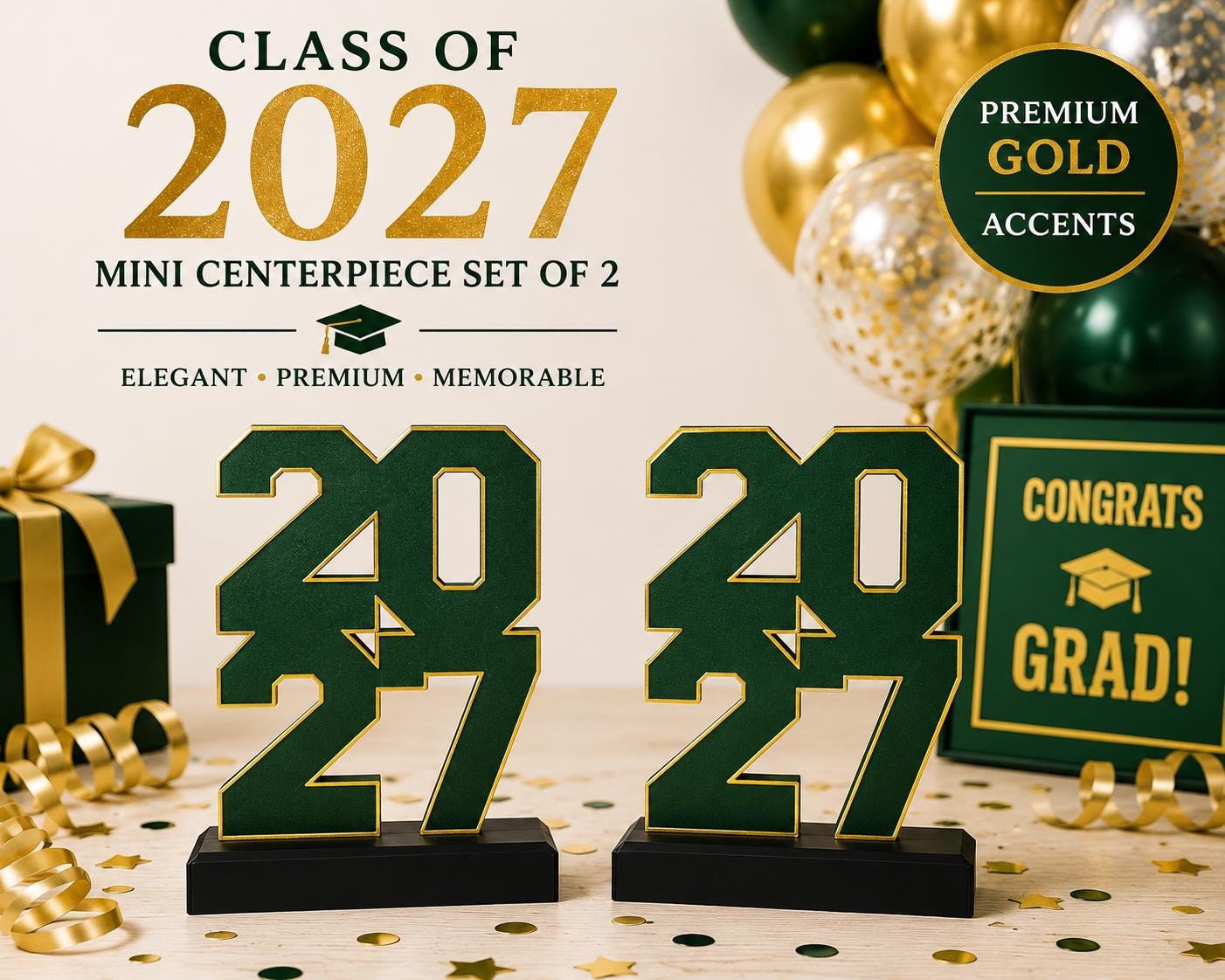 Class of 2027 Graduation Table Decorations