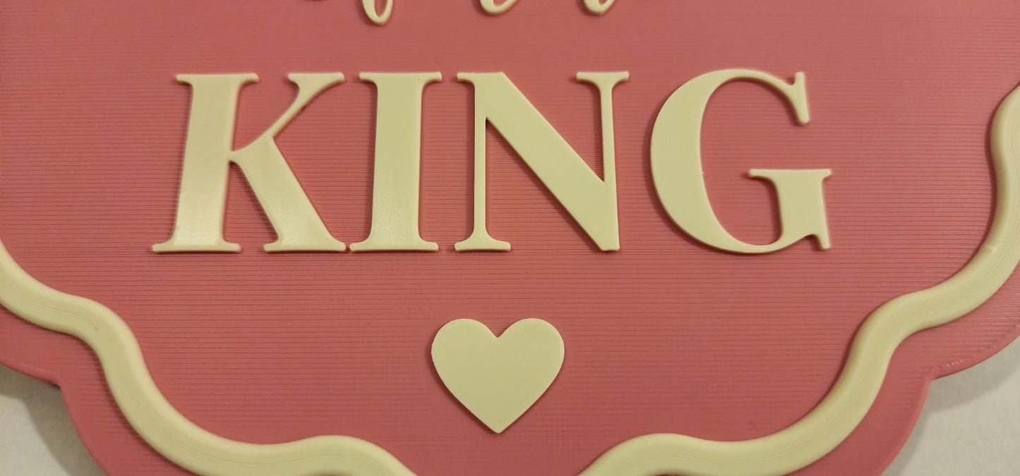 Daughter of the King Nursery Sign