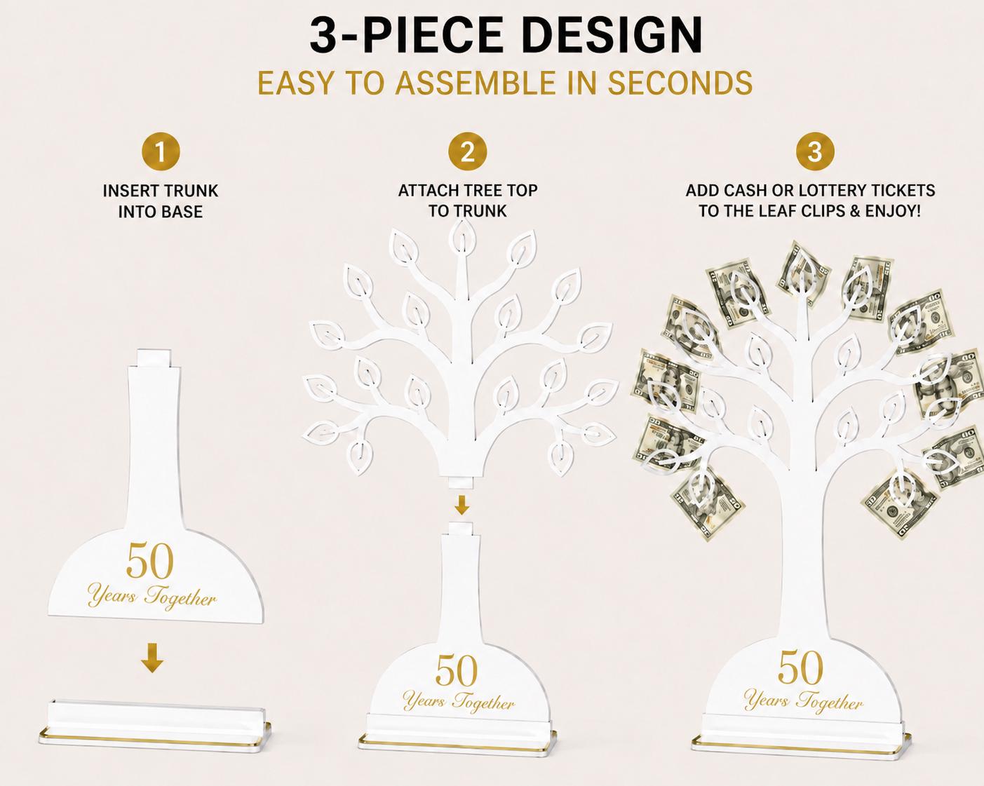 50th Anniversary Money Gift Holder