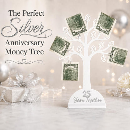 25th Anniversary Money Tree Gift Holder