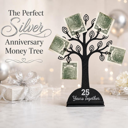 25th Anniversary Money Tree Gift Holder