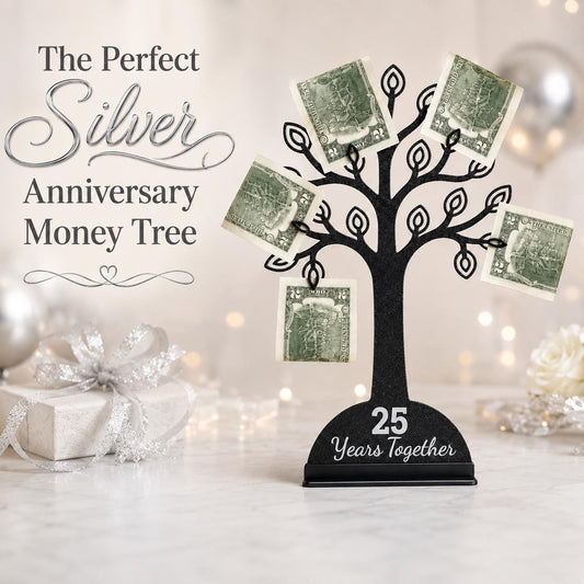 25th Anniversary Money Tree Gift Holder