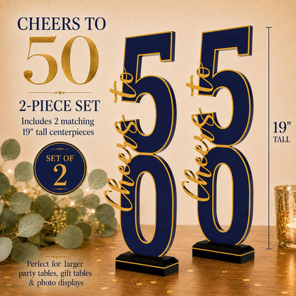 50th Birthday Premium Centerpiece Set