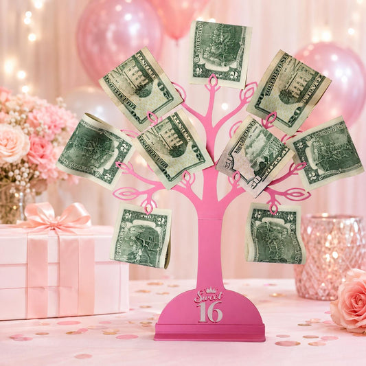 16th Birthday Money Tree Gift Holder