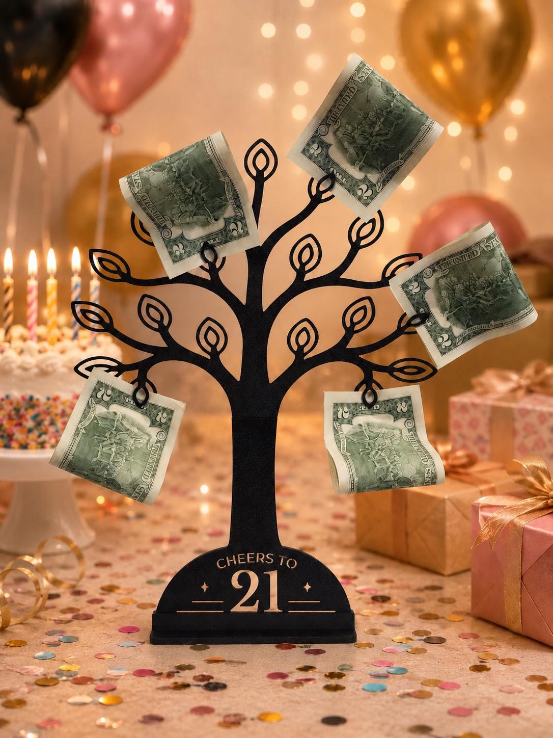21st Birthday Money Gift Holder