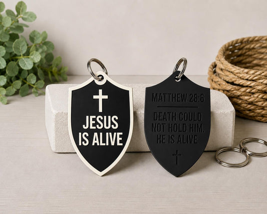 "Jesus is Alive" Backpack Blessing Tags – Bulk Church Packs