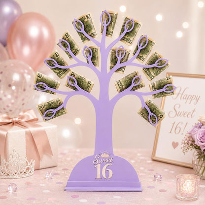 16th Birthday Money Tree Gift Holder