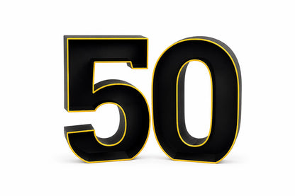 50th Anniversary Marquee Table Numbers
