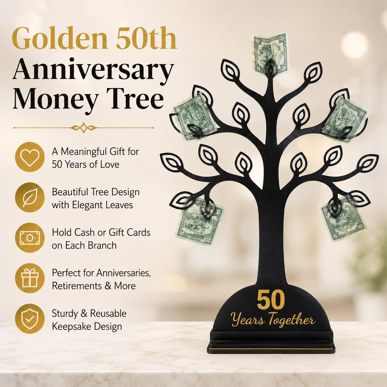 50th Anniversary Money Gift Holder