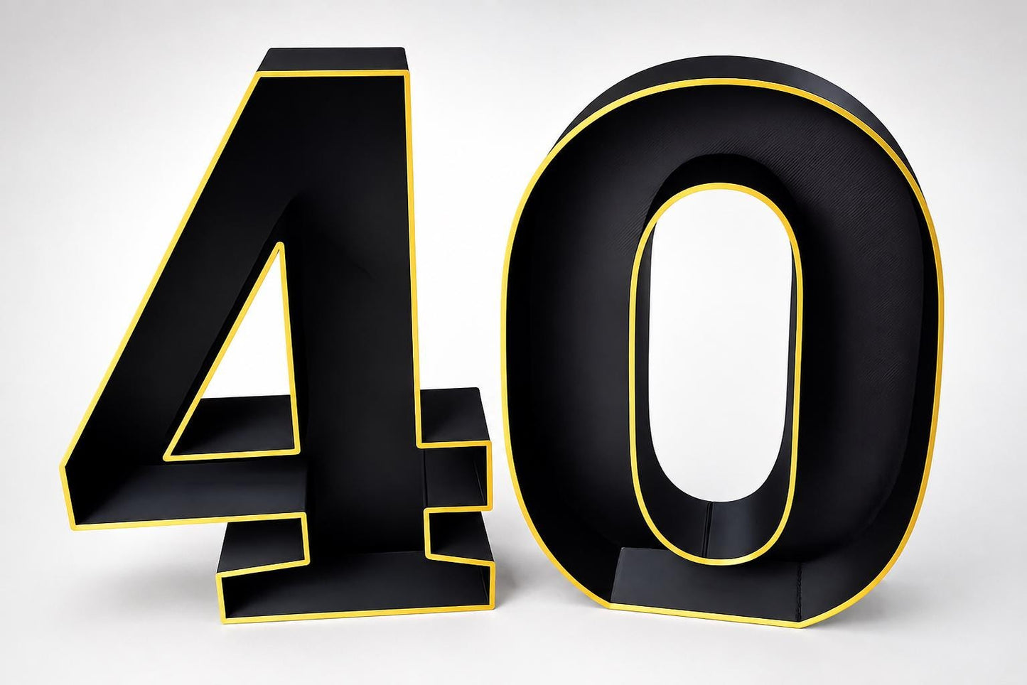 40th Anniversary Marquee Table Numbers
