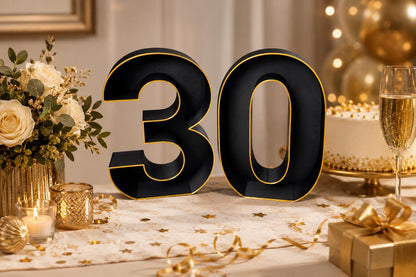 30th Birthday Marquee Table Numbers