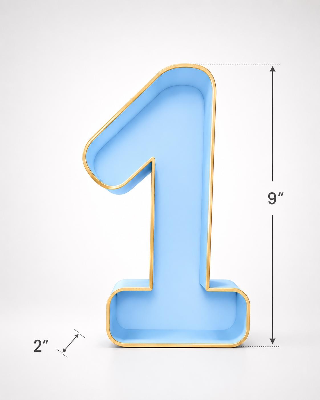 First Birthday Decorations, Fillable Flower ONE Number Frame, 9 Inch Cake Smash Photo Prop, Wildflower 1st Birthday Centerpiece Decor