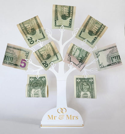 Mr. & Mrs. Wedding Money Tree